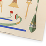 A close up of the corner of the print shows the illustration's painterly detail 